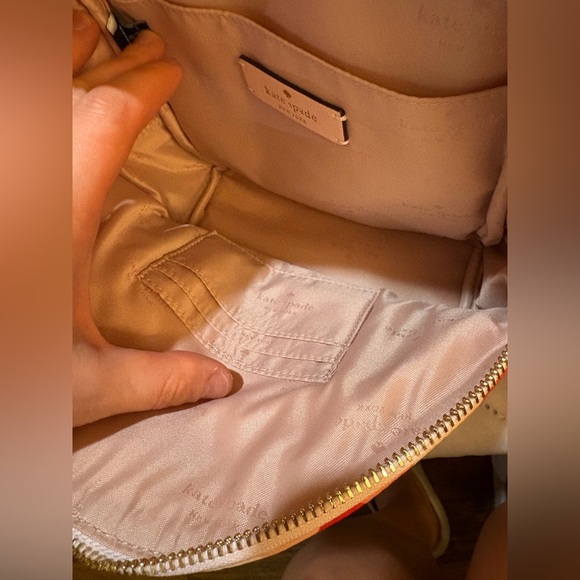 kate spade Red and Pink Checkered Kids Backpack - Picture 2 of 10